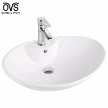 Special design ceramic top mounted sanitary ware wash sink bathroom art basin